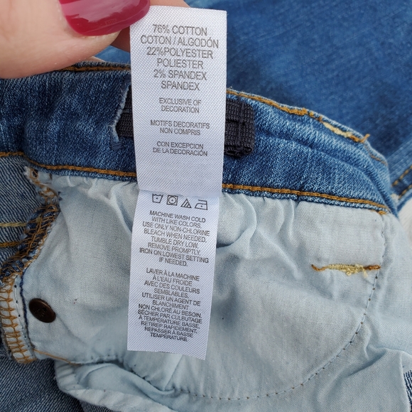 SOLD Lucky Brand Patchwork Jeans Size 12 - Picture 6 of 6